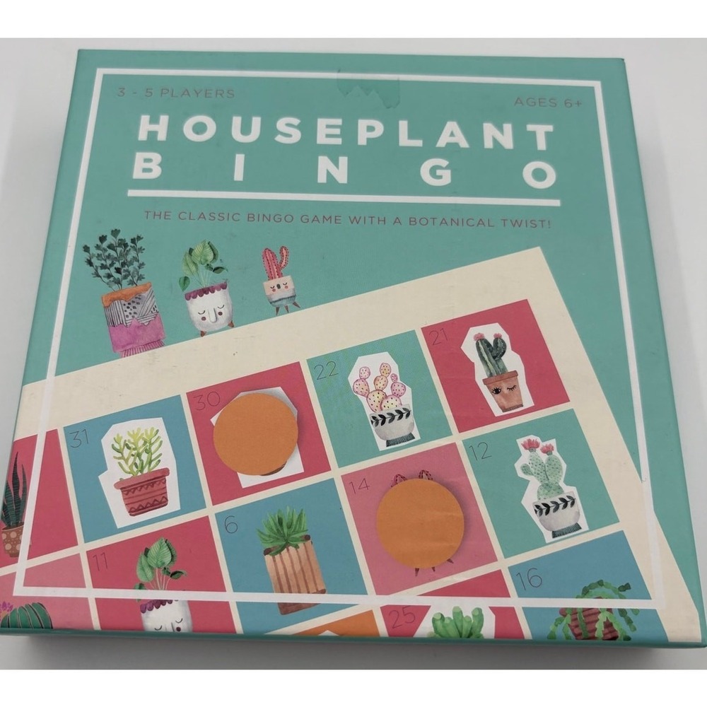 Houseplant‎ Bingo Board Game – Botanical Twist – Fun Family Game for Ages 6+
